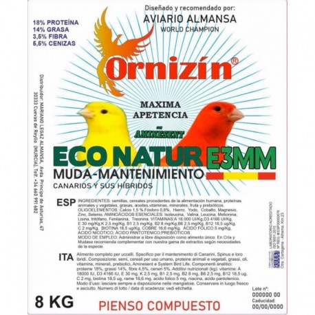 Pienso Eco Natur E3MM Ornizín Pienso Eco Natur E3MM Ornizín