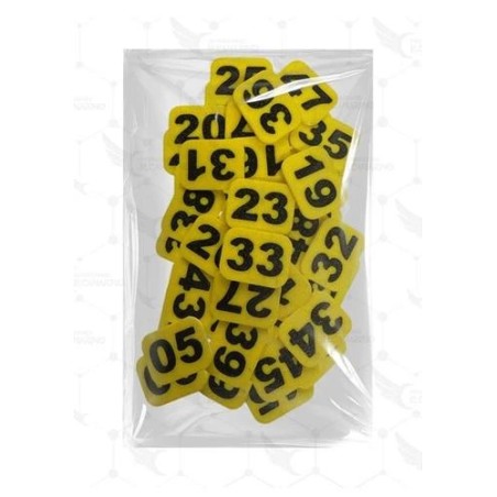 Números para Jaulas Amarillos